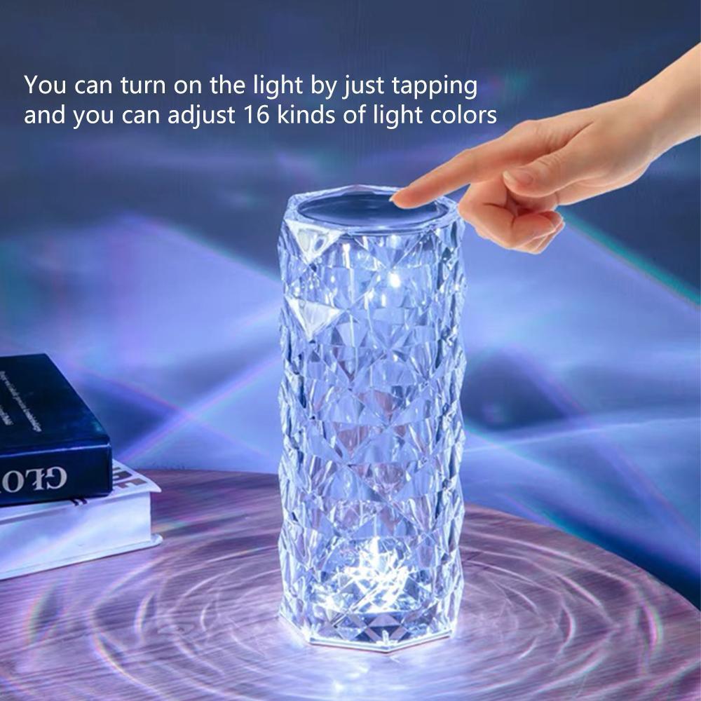 Crystal Table Night Light Lamp