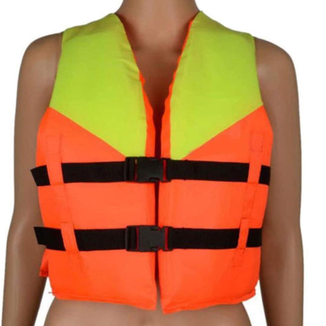 Adult and Child Life Jacket Swim Vest with Whistle and Adjustable Belts - 35 x 42cm