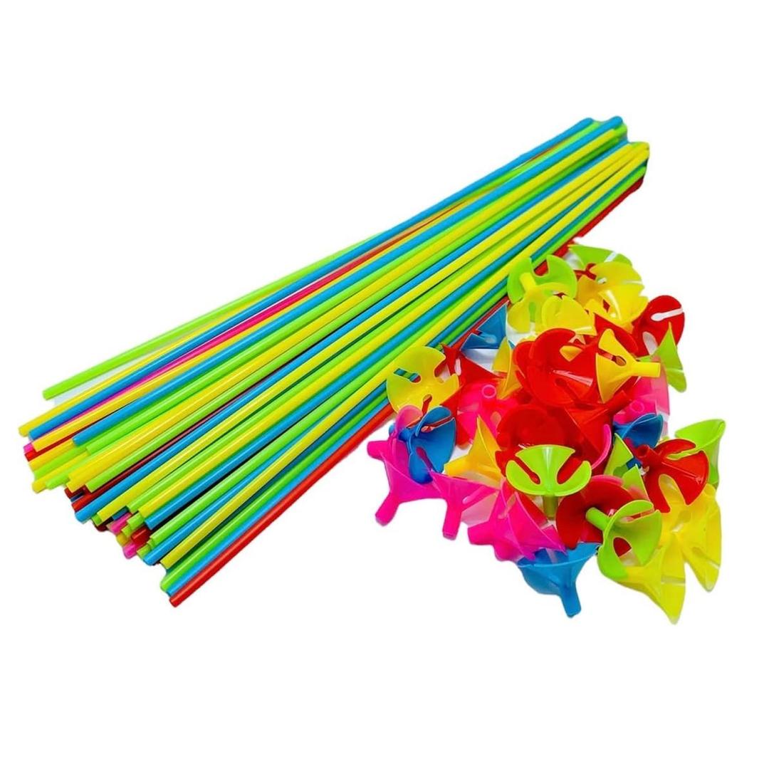 42cm Balloon Support Sticks with Cups and Stand Party Decoration Accessories for Large Balloons Pack