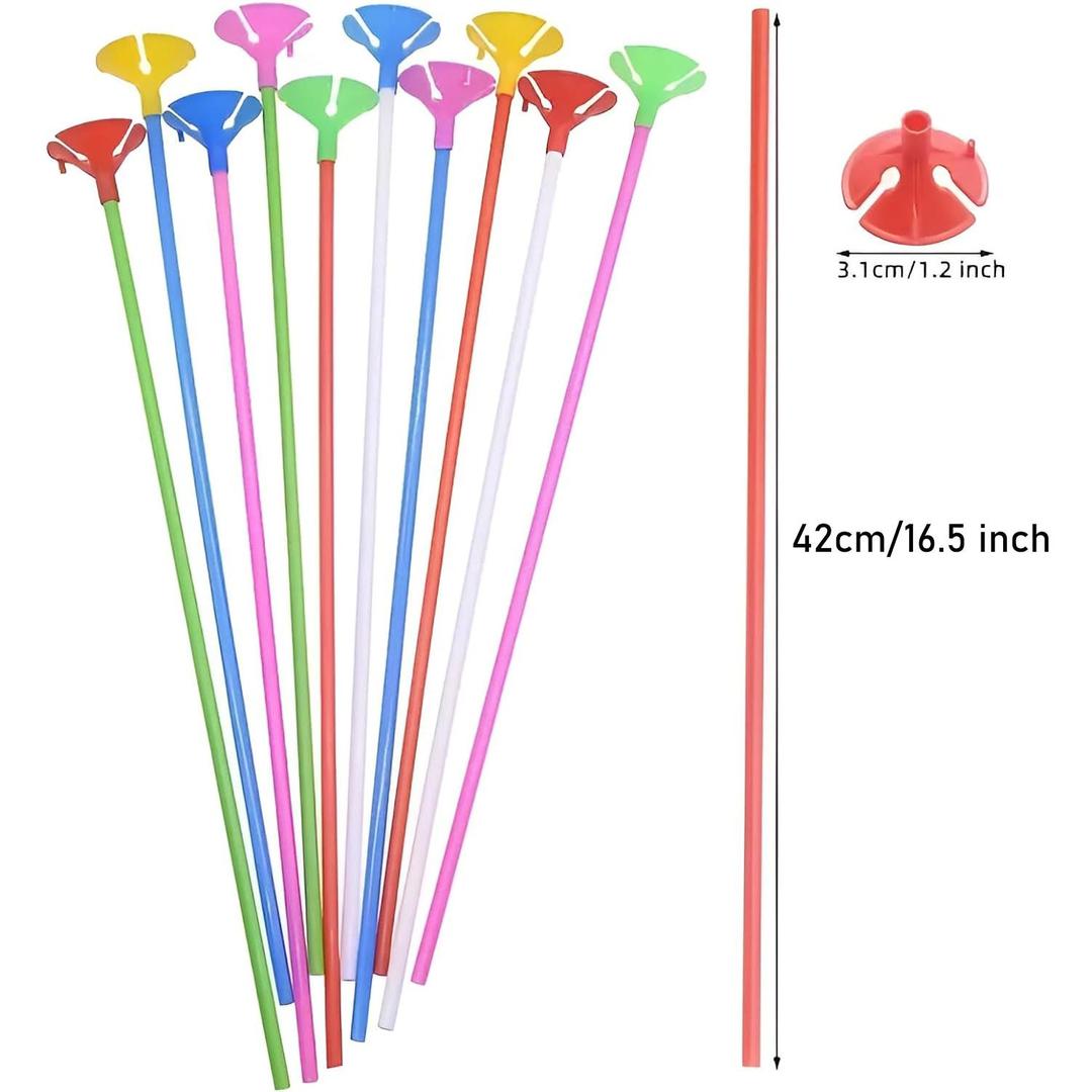 42cm Balloon Support Sticks with Cups and Stand Party Decoration Accessories for Large Balloons Pack