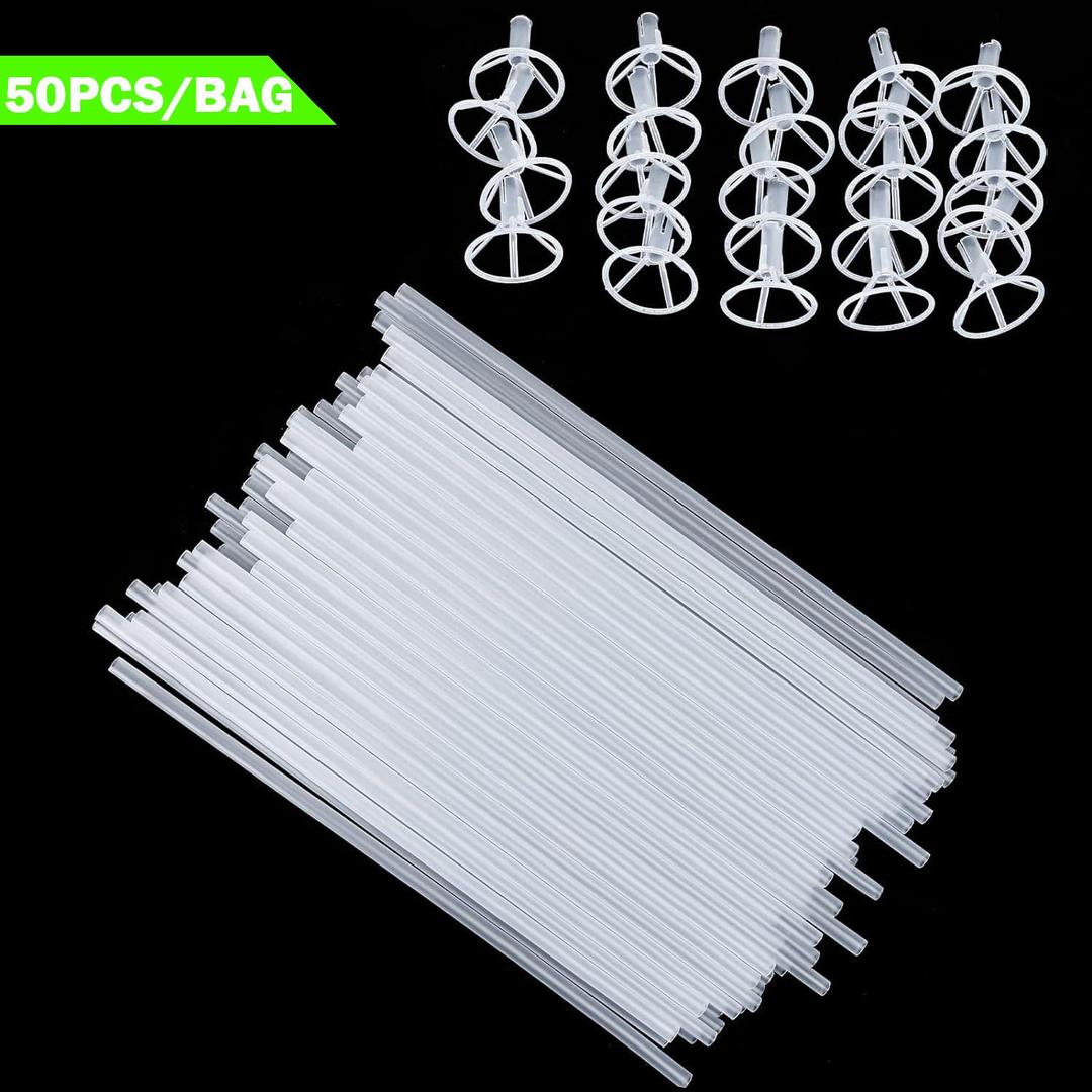 42cm Balloon Support Sticks with Cups and Stand Party Decoration Accessories for Large Balloons Pack