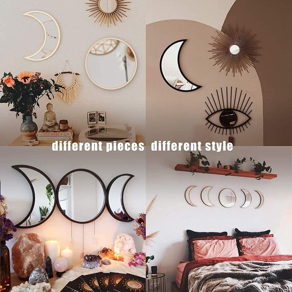 5 Pcs Moon Phase Mirror