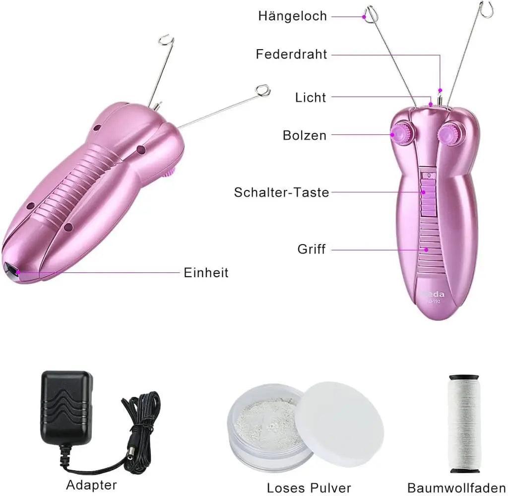 Ladies Facial Epilator - Electric Beauty Epilator with Facial Massager