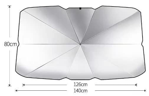 مظلة قابلة للطي لحماية زجاج السيارة الأمامي من أشعة الشمس فوق البنفسجية