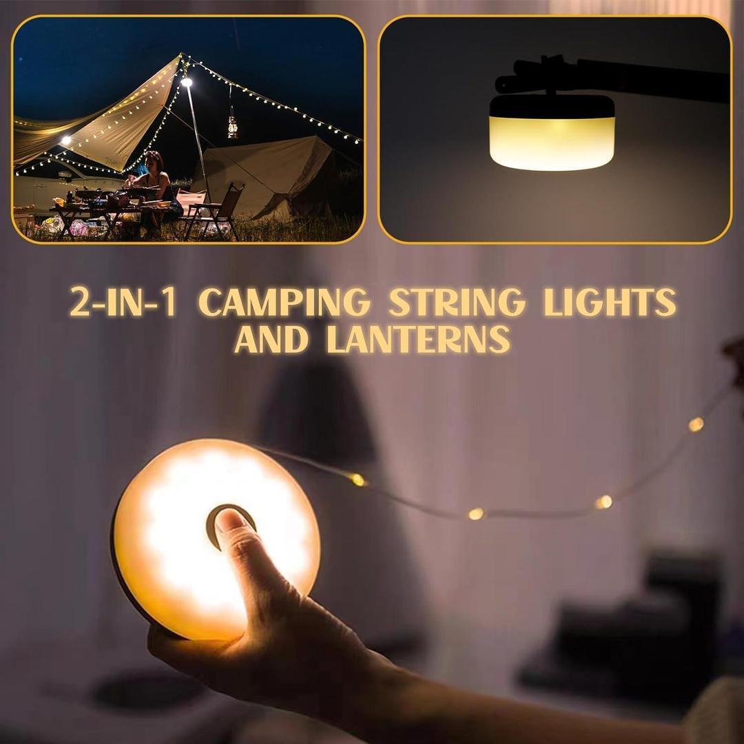 Goldseaside Portable Camping String Lights