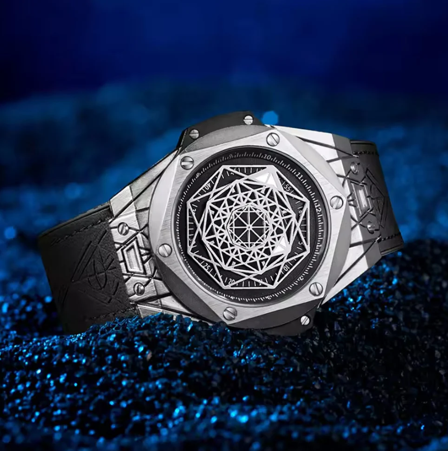 Geometric Metallic Watch